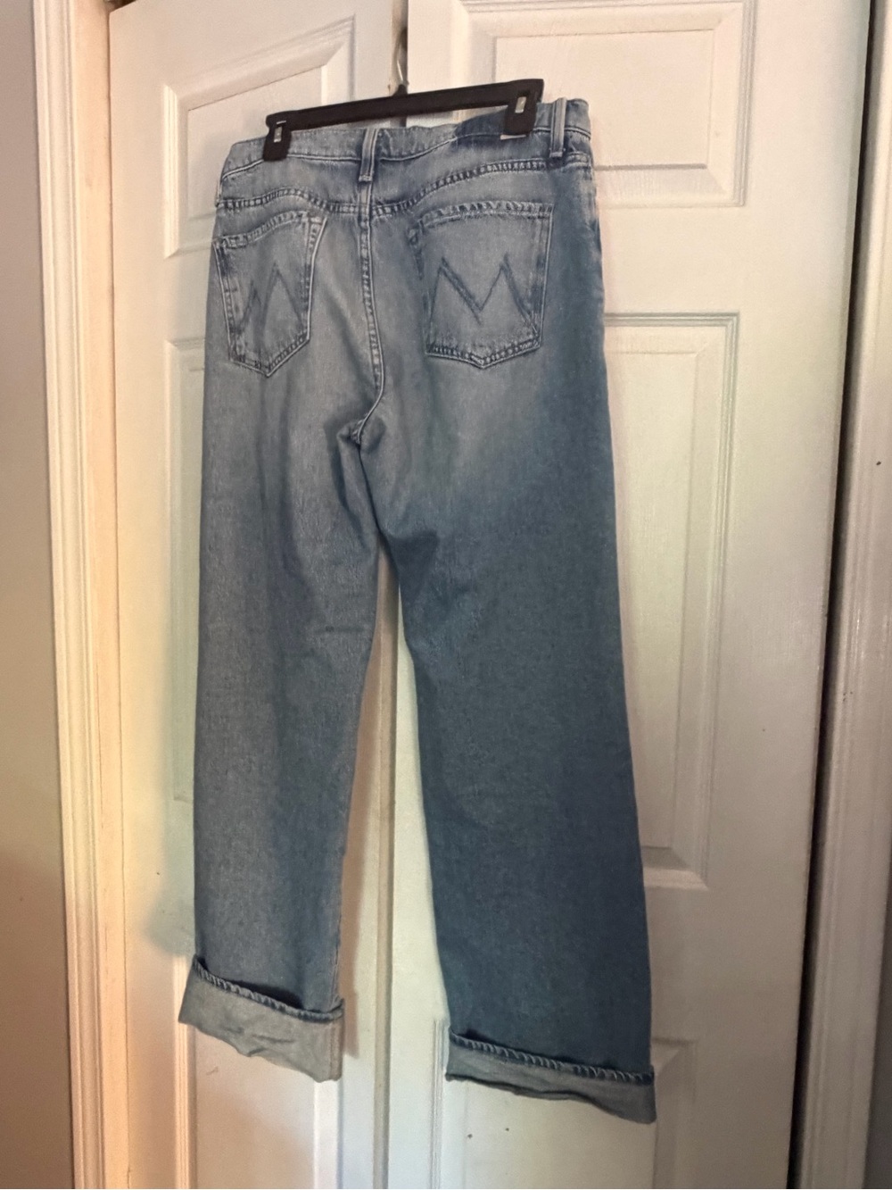 Mother Jeans The Dodger Skimp High Waist Cuff Hem Wide Leg Jeans size 29 - Picture 6 of 11
